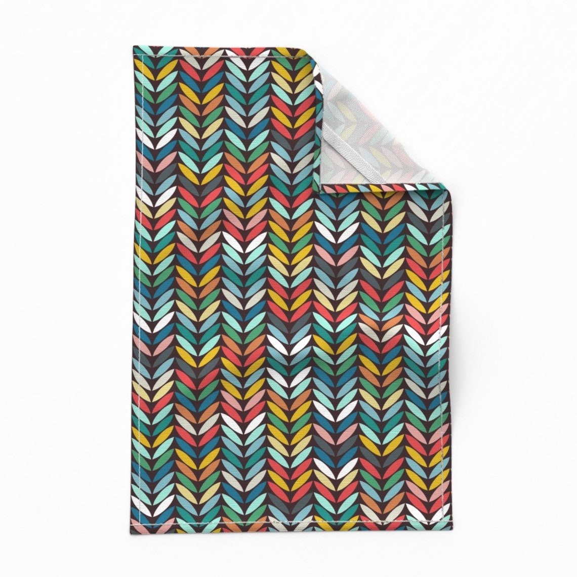 Gender Neutral Baby Tea Towels Set of 2 Arrow Chevron Dark Etsy
