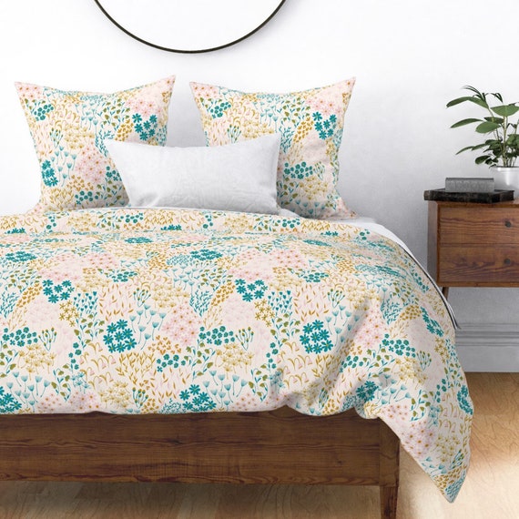 Wildflower Duvet Cover Millefleur by Kurull Ditsy Meadow Etsy