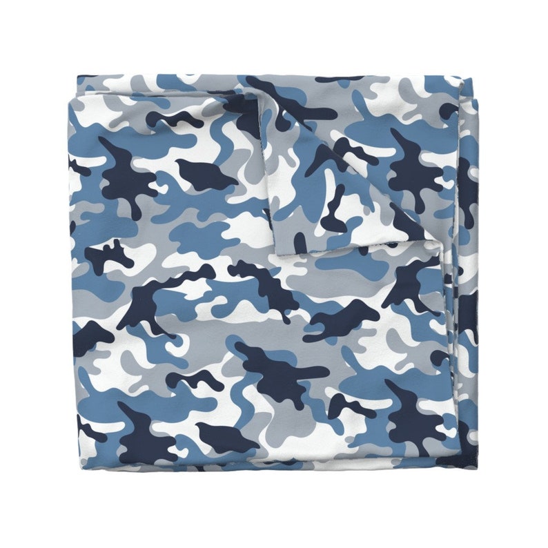 Camouflage Duvet Cover Blue And White Camouflage Pattern by Etsy