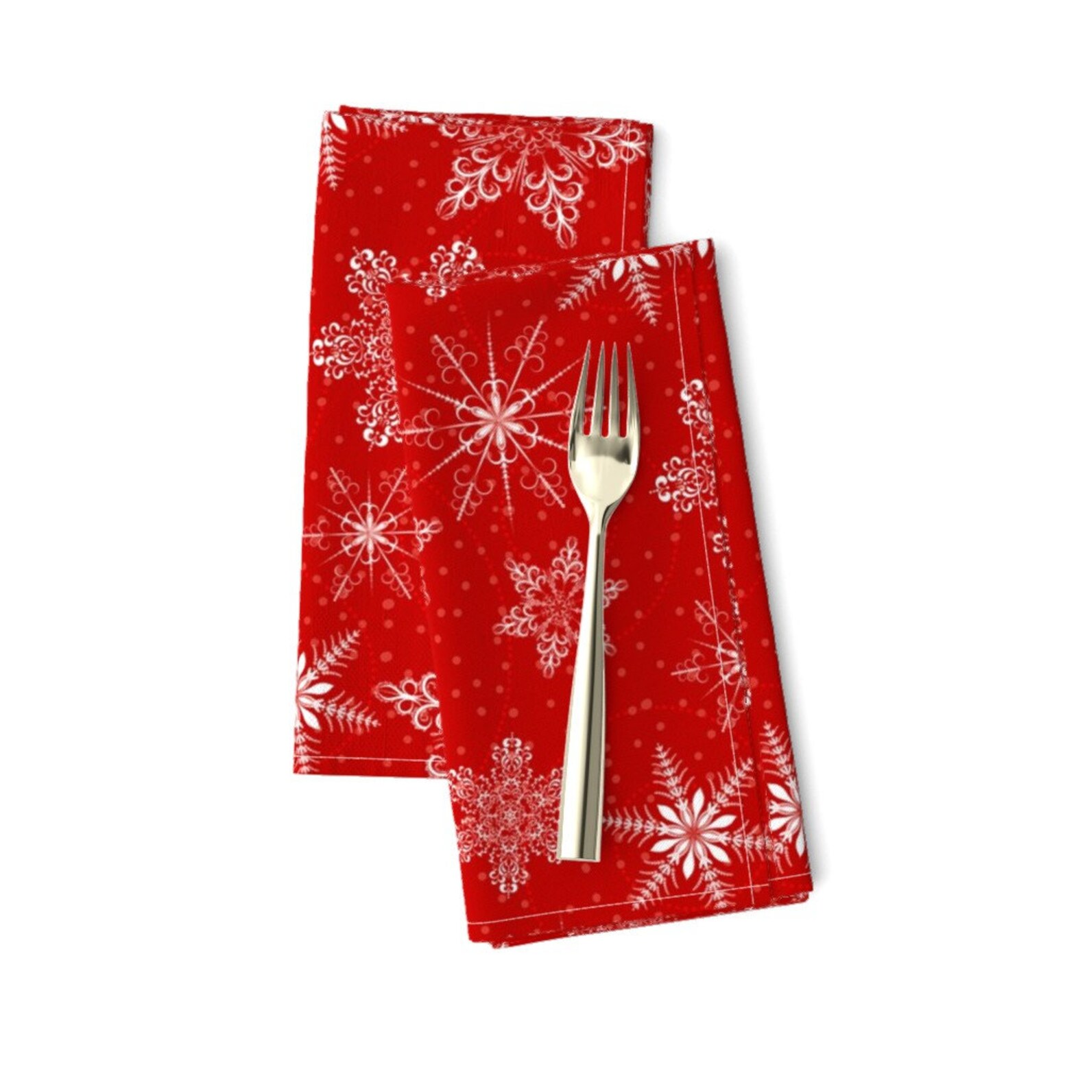 Christmas Dinner Napkins set of 2 Large Snowflakes by Etsy