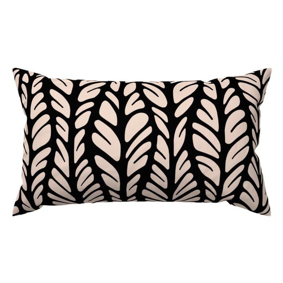 Abstract Lumbar Pillow Bold Rectangle Accent Throw Pillow Bold