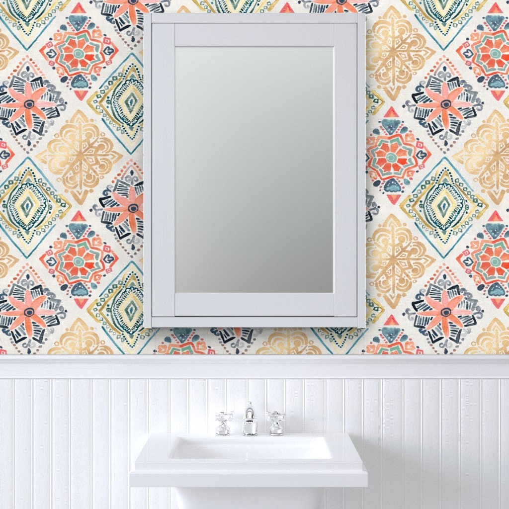 Pysanky Wallpaper Gilded Pysanky Diamonds by tangerine-tane | Etsy