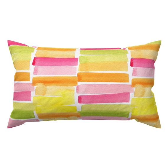 Lime green lumbar pillow sale