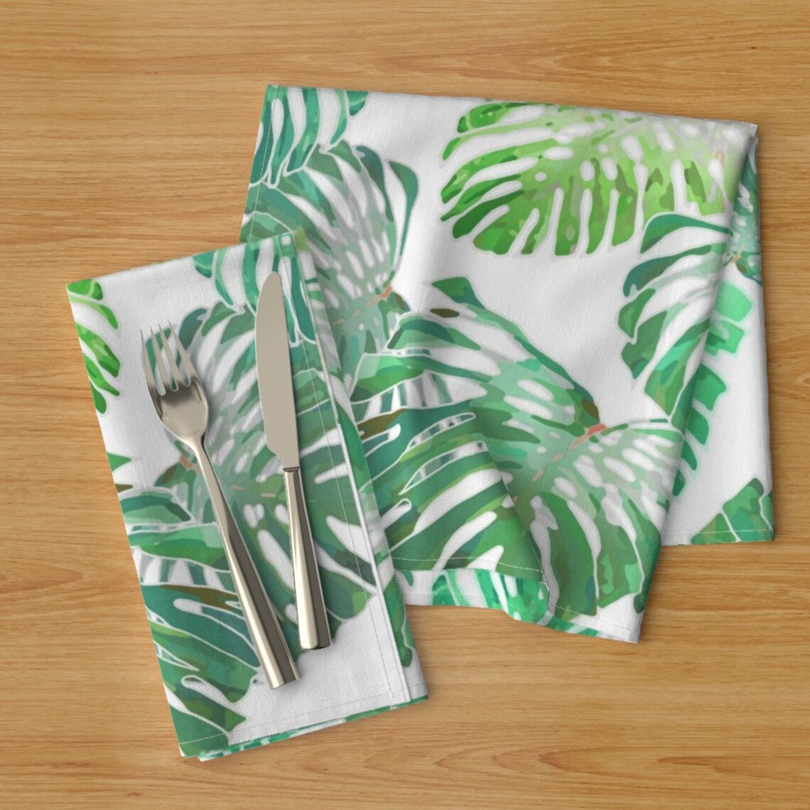 Tropical Dinner Napkins Set of 2 Kauai Hillside In The Etsy
