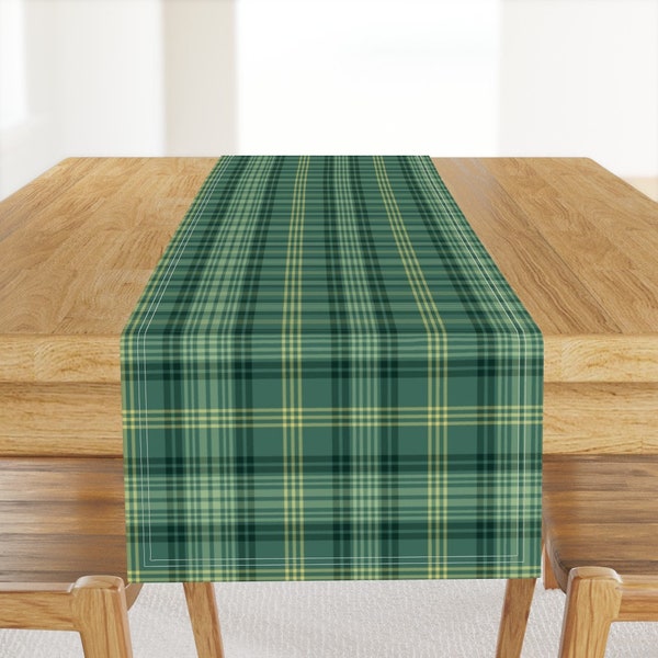 Gow (of Skeoch) Tartan Crest Table Runner - Cotton table runner