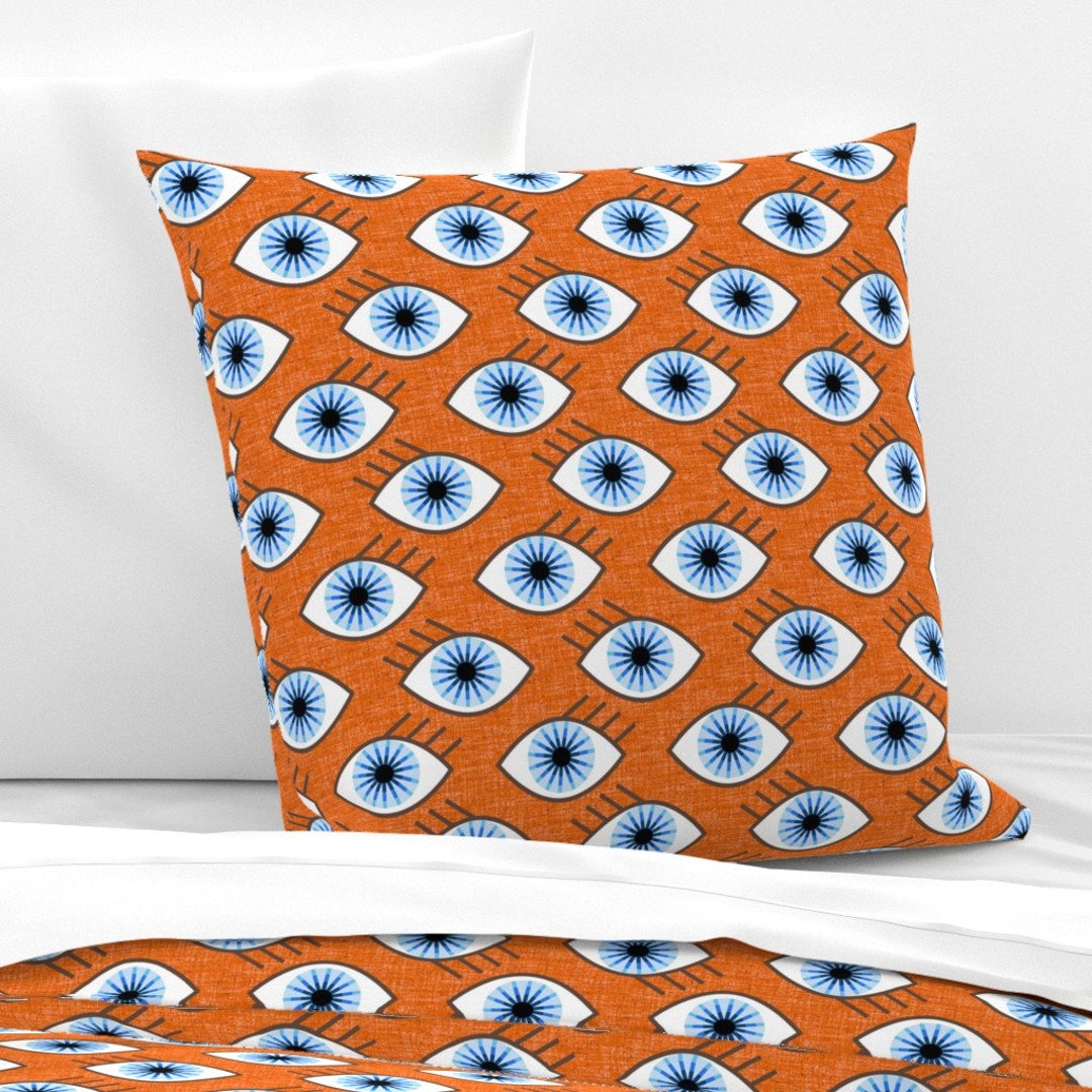 Evil Eye Pillow Sham Not so Evil Eyes by Ottomanbrim Etsy UK