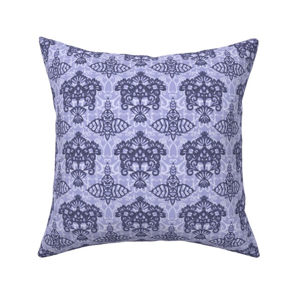 Indigo Throw Pillow Etsy