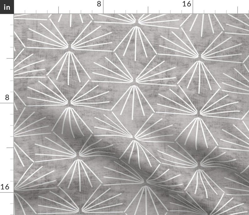 Geometric Placemats - Sun Tile Cement Light by holli/_zollinger Set of 2 Linen Texture Modern Home Decor Cloth Placemats by Spoonflower