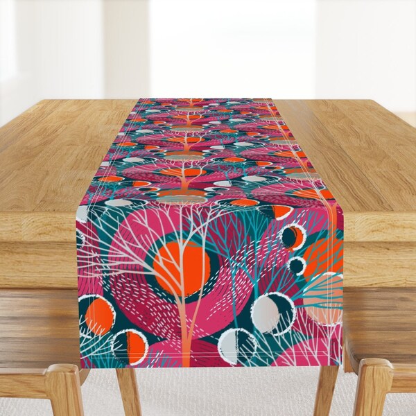 Pink Table Runner Etsy