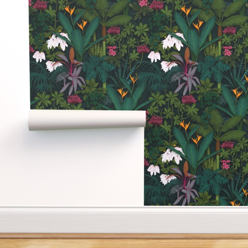 Nighttime Tropical Wallpaper Moody By Geetanjali Australia - German Home Decor Geetanjali Nighttime Tropical Wallpaper Moody By Geetanjali Australia - German Home Decor Geetanjali