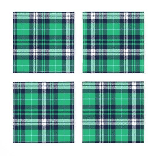 Disover Plaid Cocktail Napkins