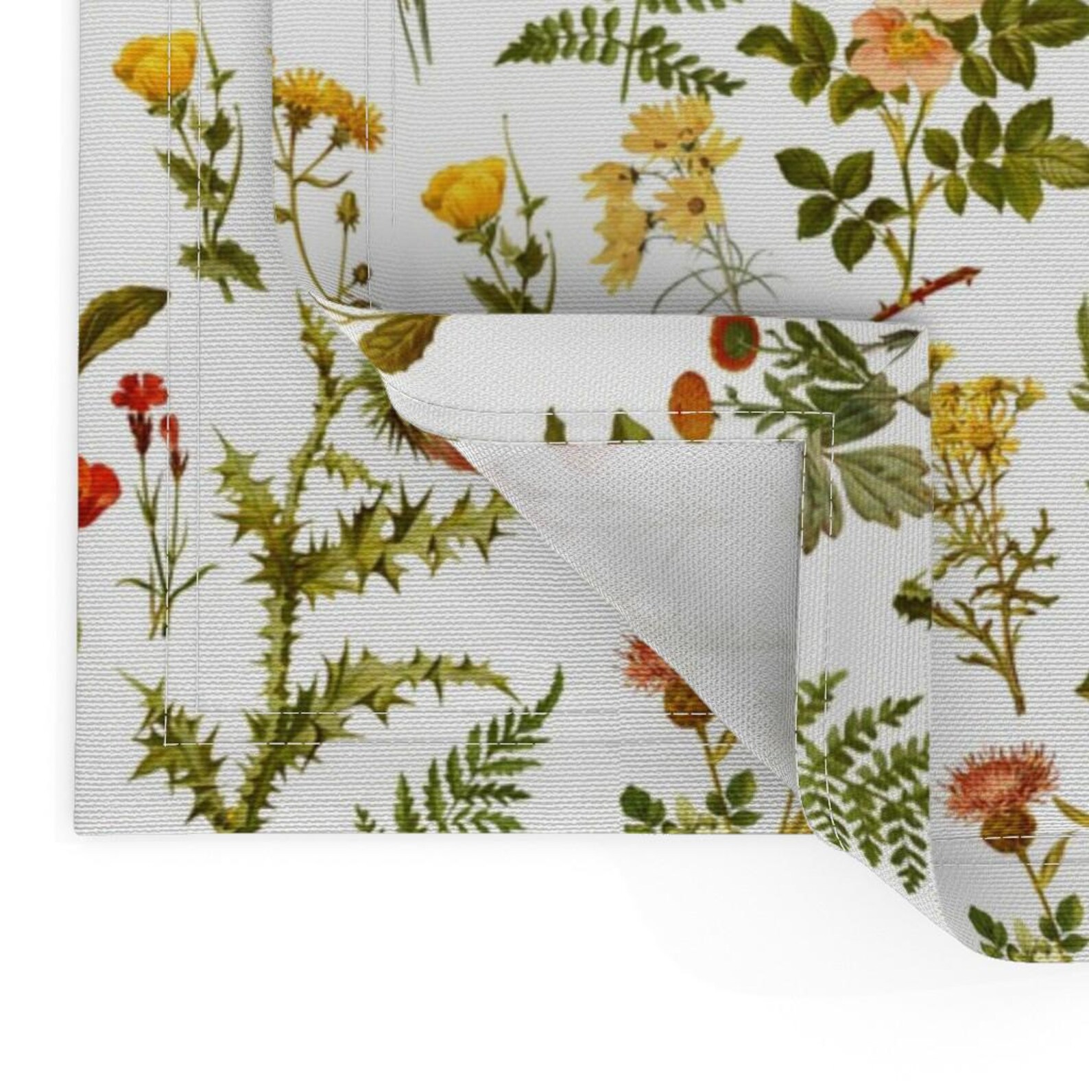 Woodland Flowers Placemats Set of 2 - Spring Flowers Nature Art ...