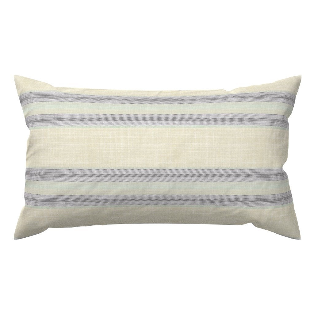 Neutral Woven Stripe Long Lumbar Throw Pillow – Coterie, Brooklyn
