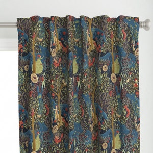 Painel de cortina de conto de fadas - Wonderland Whimsy por gaiamarfurt - Painel de cortina personalizado Woodland Folk Art Fantasy Imagination por Spoonflower