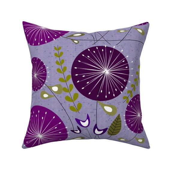dandelion throw pillow