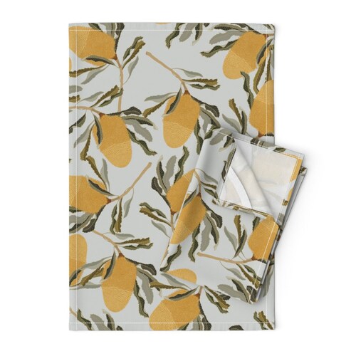 Poppy Tea Towels set of 2 California Poppies by Etsy