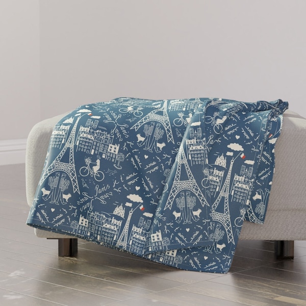 Eiffel Tower Blanket Etsy