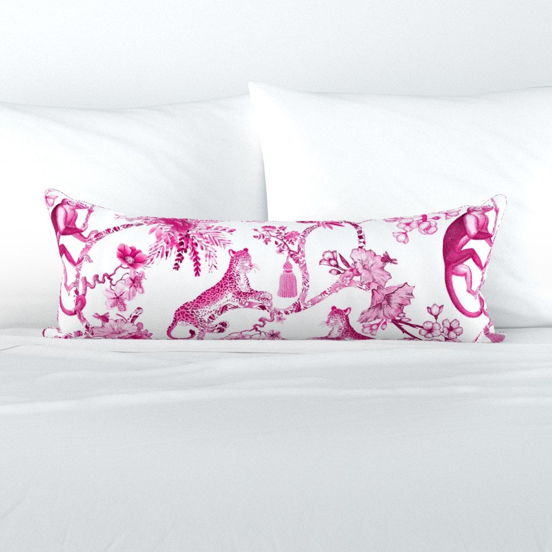 Maximalist Vintage XL Lumbar Pillow Chinoiserie by Pattern_garden