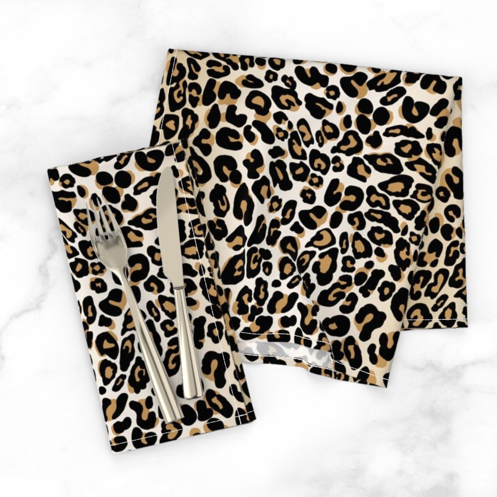 Cheetah Spots Dinner Napkins set of 2 Classic Leopard by Etsy