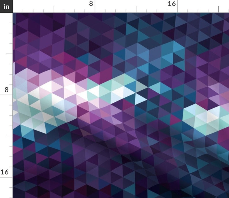 Purple Triangles Throw Pillow Stormy Skies Geometric by electrogiraffe Teal Abstract 18x18 Square Throw Pillow by Spoonflower