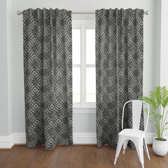 Modern Farmhouse Farmhouse Mid Century 50" Wide Curtain Panel by Roostery 