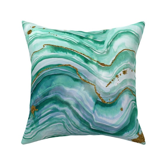 mint green throw pillows for sale