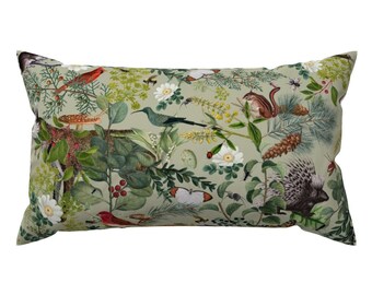 Kimique Forest Nature Teal Green and Brown Trees Patterned Throw Pillow 18x18 Multicolor Kimique Forest Nature Teal Green and Brown Trees Patterned Throw Pillow 18x18 Multicolor
