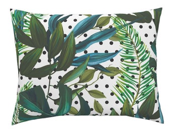 Roostery Pillow Sham You Hands Mint Trend Pop Fight Print 100% Cotton Sateen 26in x 20in Knife-Edge Sham