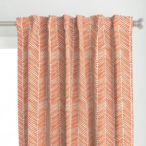 Gebrannte Orange Panel - Pfeile Chevron Fischgrät Zickzack Panel - Panel - Pfeile in Persimmon
