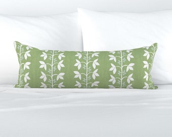 Sister Parish Cecil Stripe Palm Green Decorative Pillow Cover 