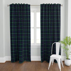 Blauer Tartan-Karo-Vorhang – Grüner Tartan-Vorhang, roter Tartan-Vorhang im schottischen Mackenzie-Stil – Mackenzie-Tartan von weavingmajor Bild 2