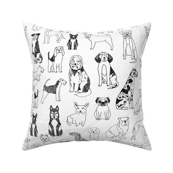 Dog Throw Pillows Etsy