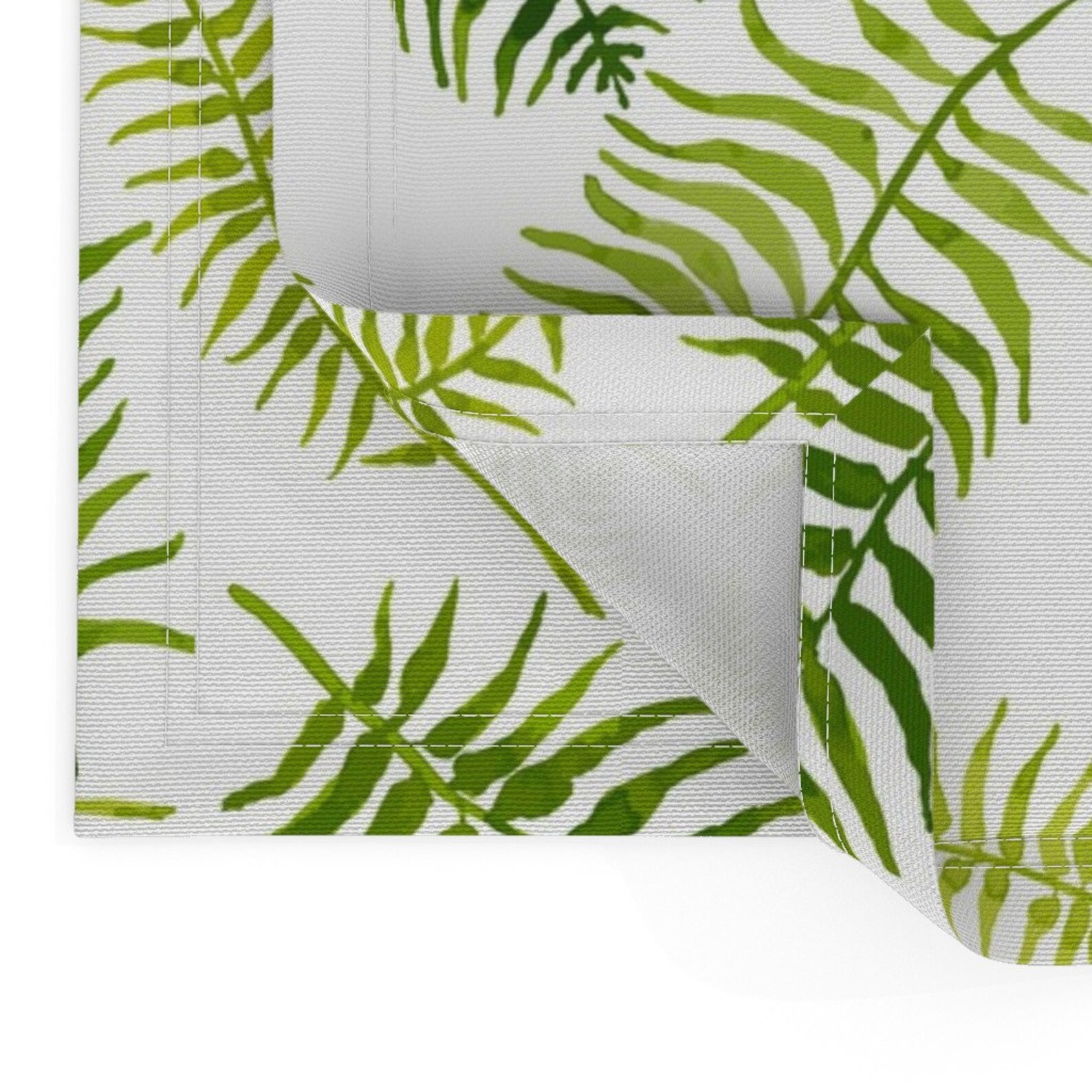 Green Placemats set of 2 Fernilicious by Etsy