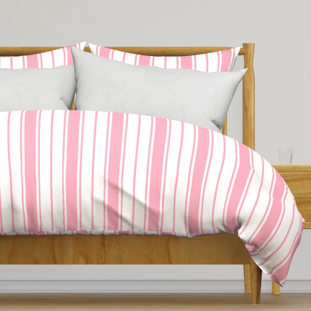 Beachy Pink Bedding Palm Beach Pink and White by Paper_and_frill White ...