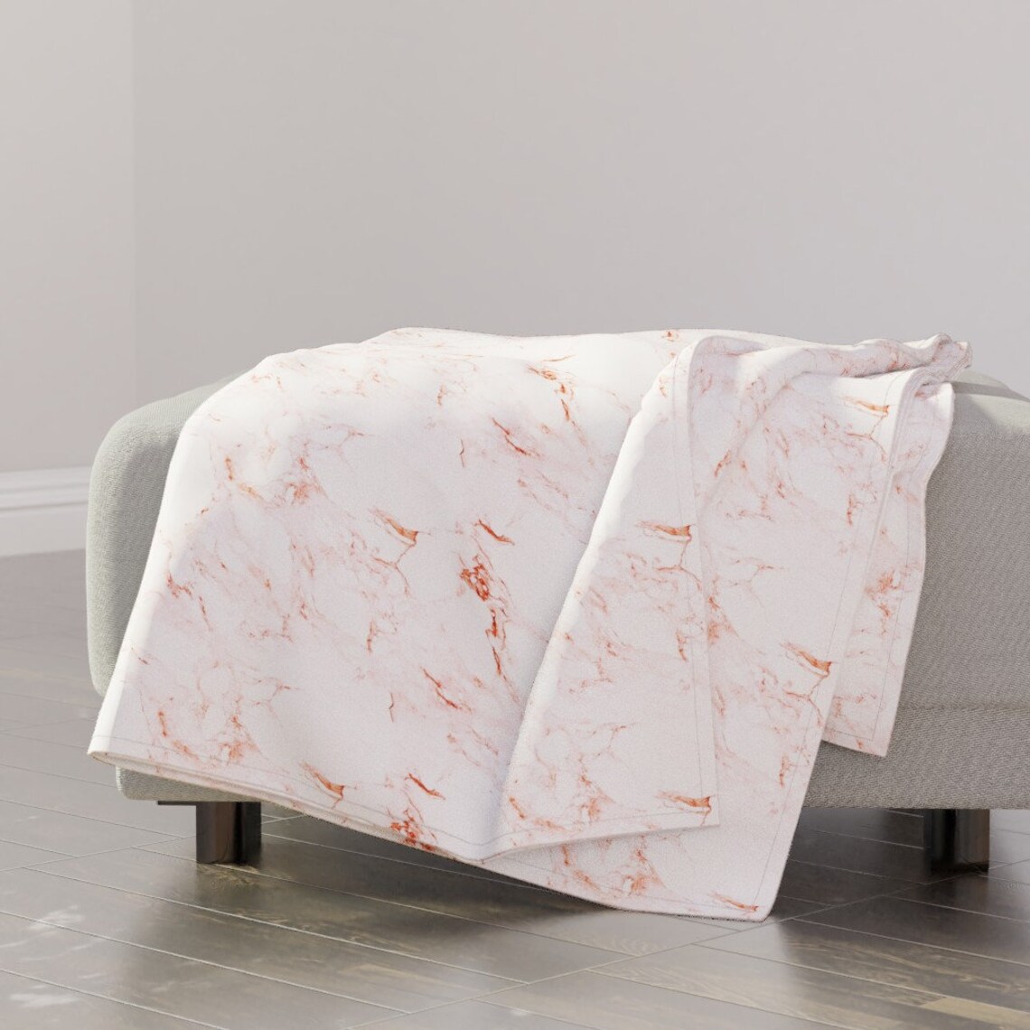 Marble Throw Blanket Pale Pink Marble by mlags Blush Pink Etsy