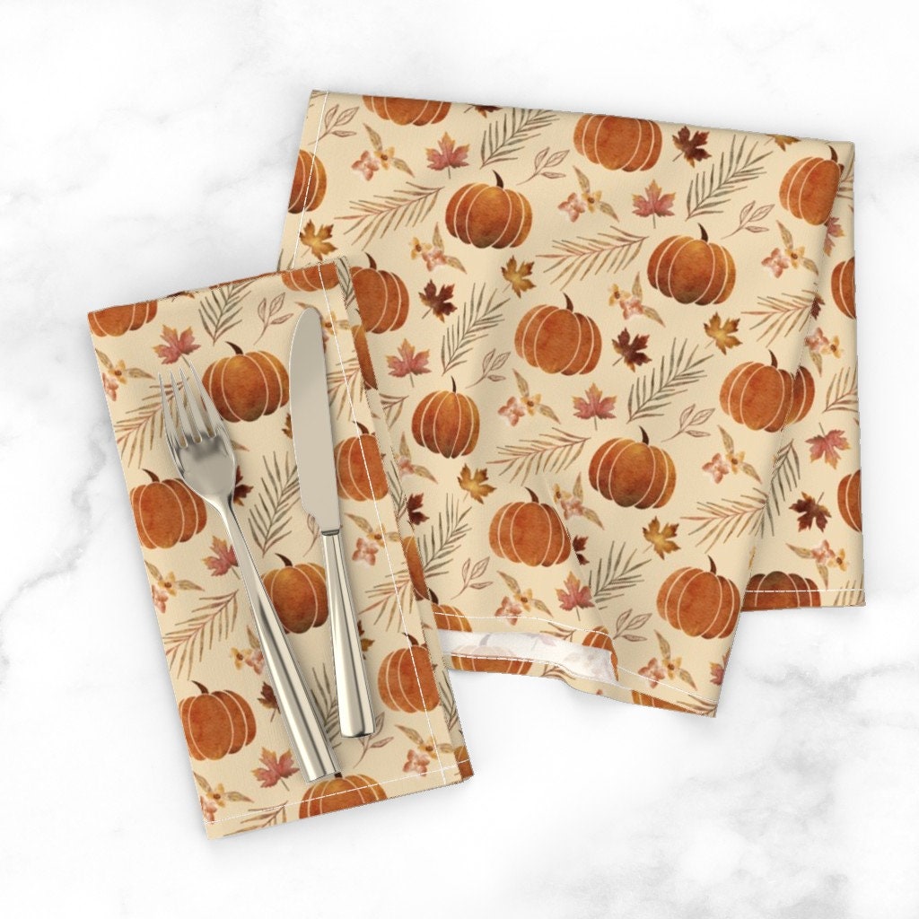 Discover Autumn Harvest Dinner Napkins Fall Colors Halloween