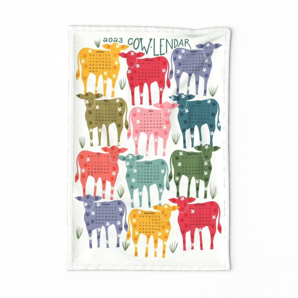 Cow Calendar - Etsy