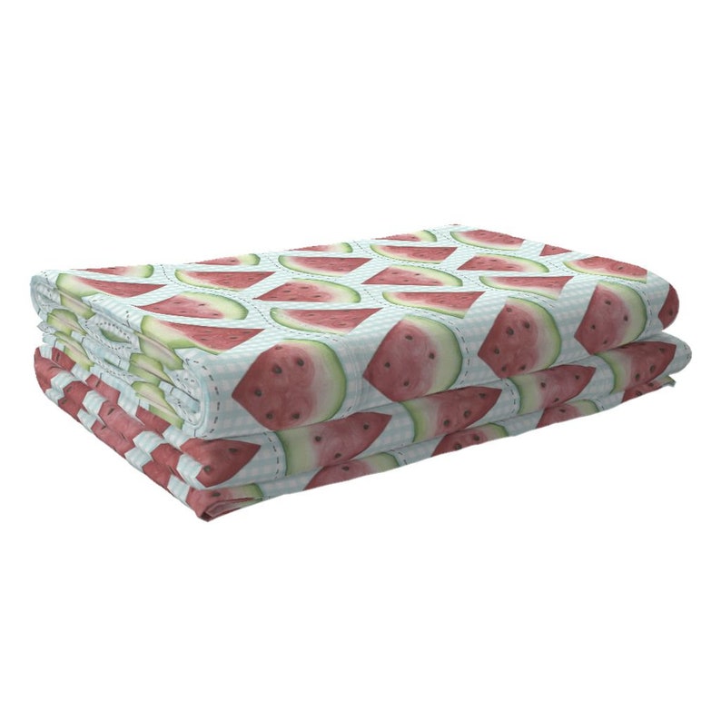 Fruit Red Green Watermelon Sheet Set with Spoonflower Fabrics Fruit Sheet Set Ants Love Watermelon by jillbyers