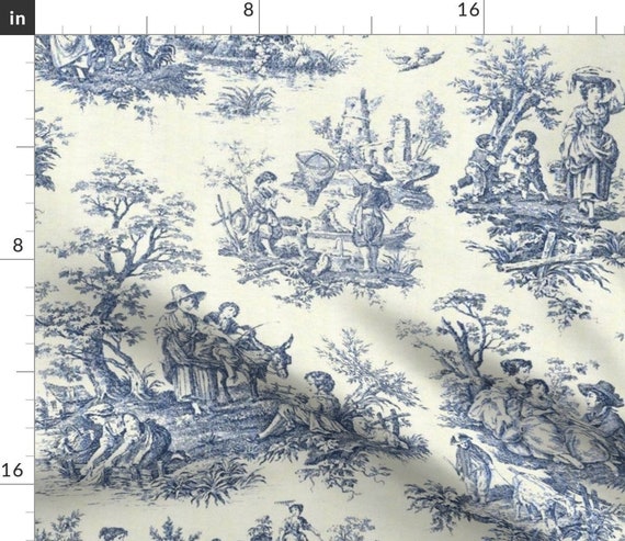 Toile throw blanket deals