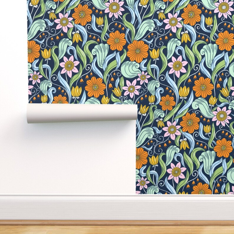Art Nouveau Wallpaper Art Nouveau Pattern by Stolenpencil Etsy