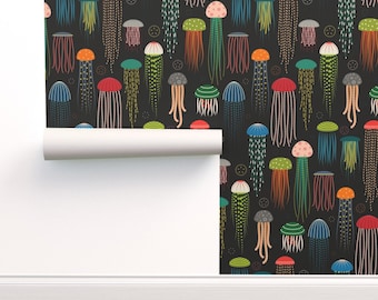 Jellyfish Wallpaper Etsy Jellyfish Wallpaper Etsy