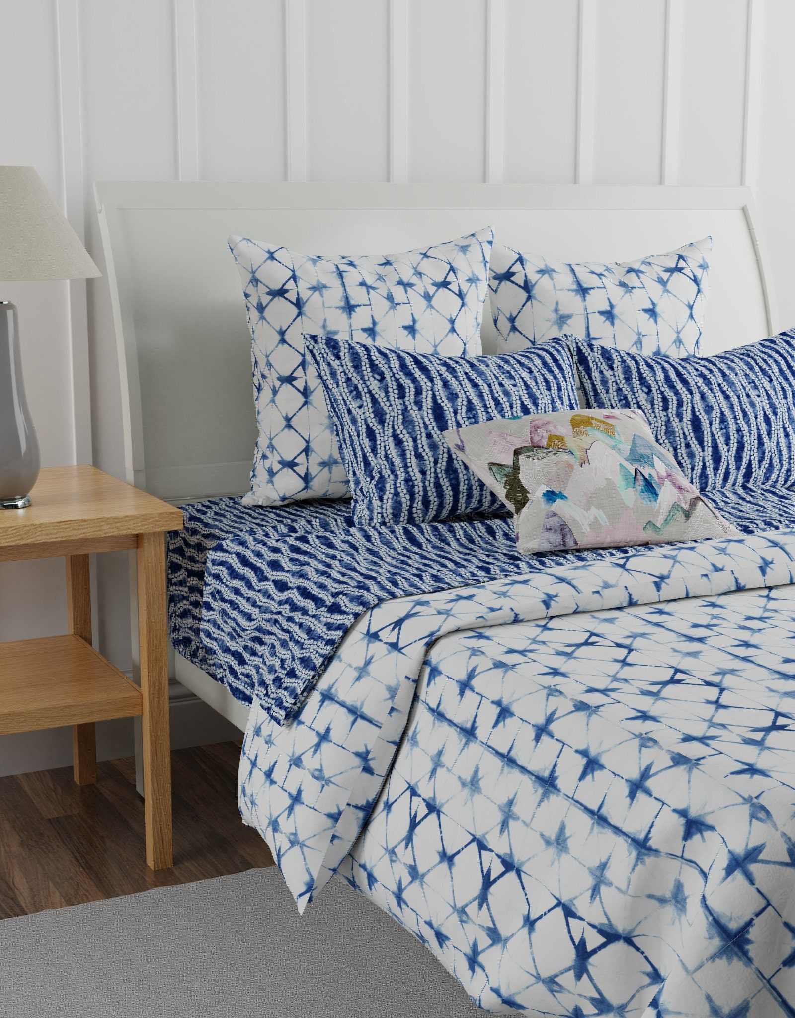 Japanese Shibori Cotton Bedding 