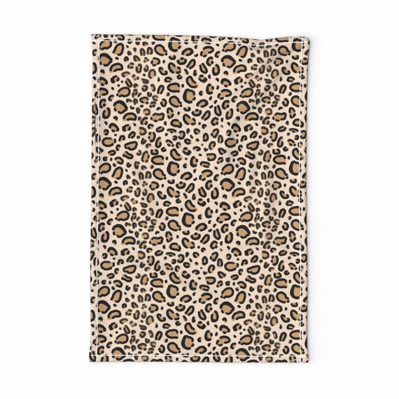 Animal Print Tea Towel Leopard Print by charlottewinter | Etsy