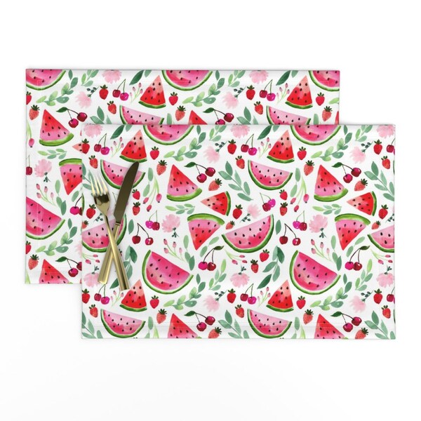 Watermelon Placemats Etsy