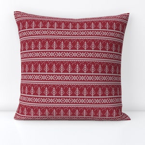 Red sweater pillows sale
