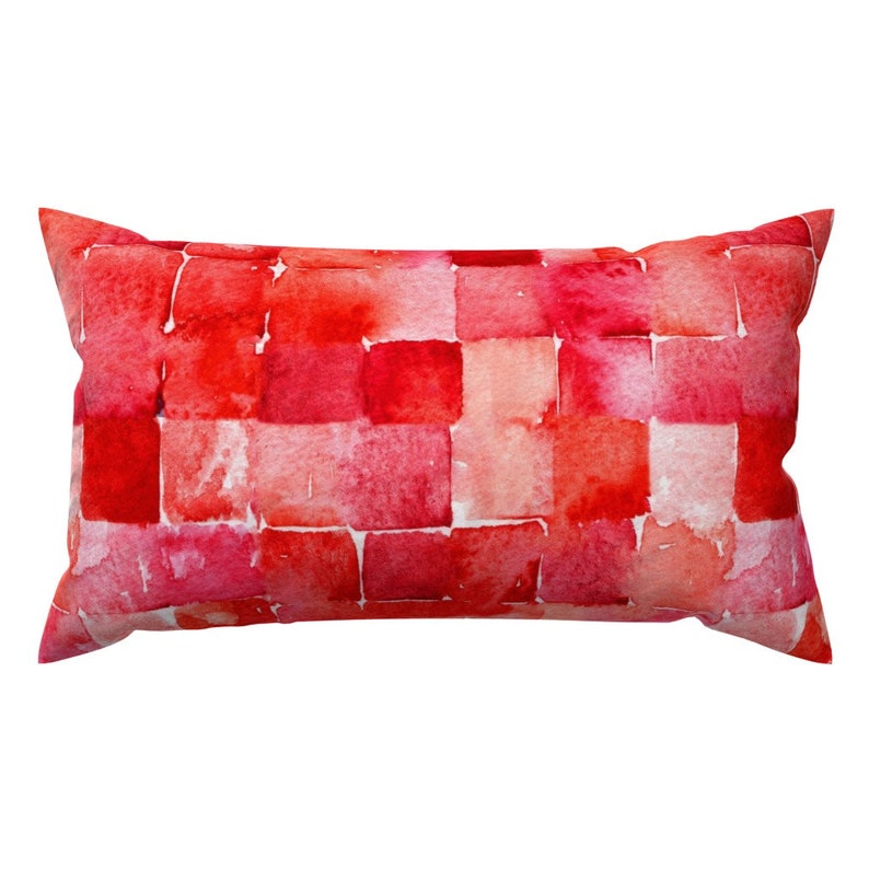 lumbar pillow red