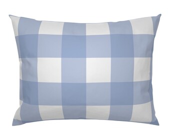 gingham pillow shams