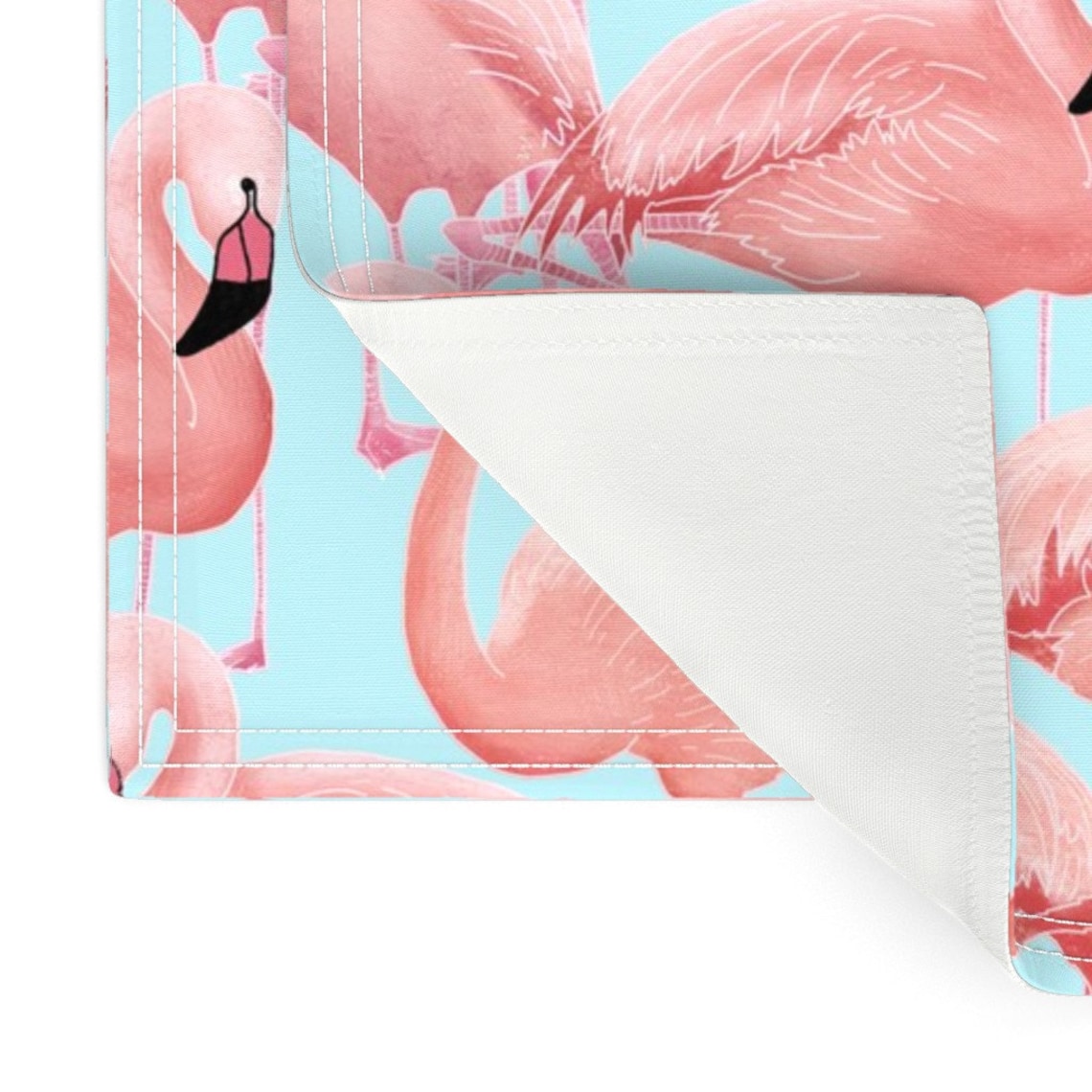 Modern Beach House Placemats set of 2 Flamingo blue by Etsy