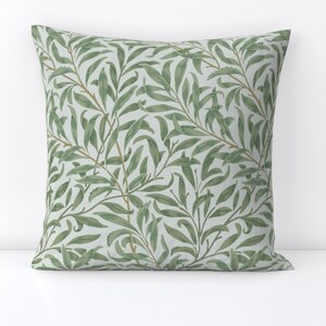 Cojín decorativo con forma de rama de sauce - William Morris - Cojín cuadrado decorativo victoriano antiguo - William Morris - por peacoquettedesigns