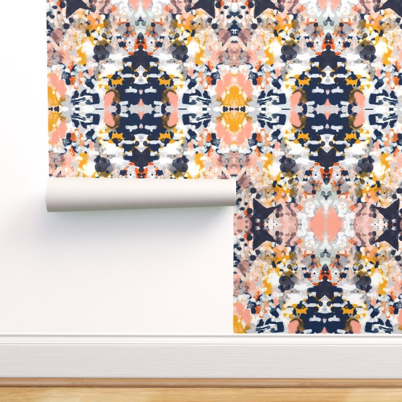 Abstract Commercial Grade Wallpaper Stella Abstract Art Etsy